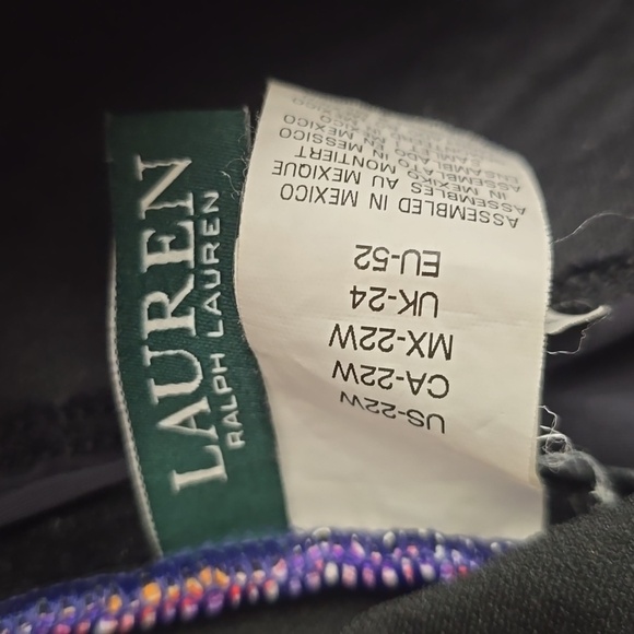 LAUREN Ralph Lauren Women's 22 Purple Pink Orange Paisley Tankini Top Swimsuit - Picture 2 of 4